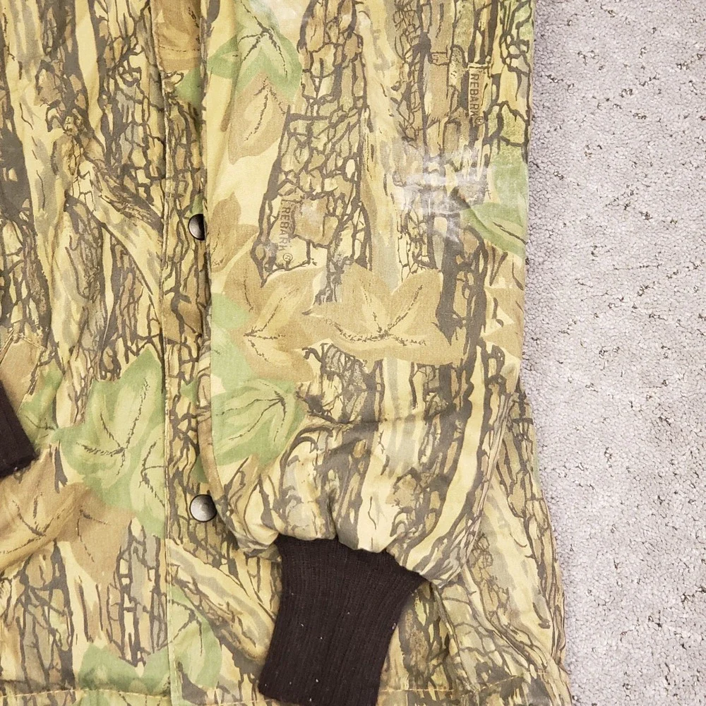 VTG All Weather Trebark Camo Jacket Mens Medium Long Sleeve Hunting Made In USA